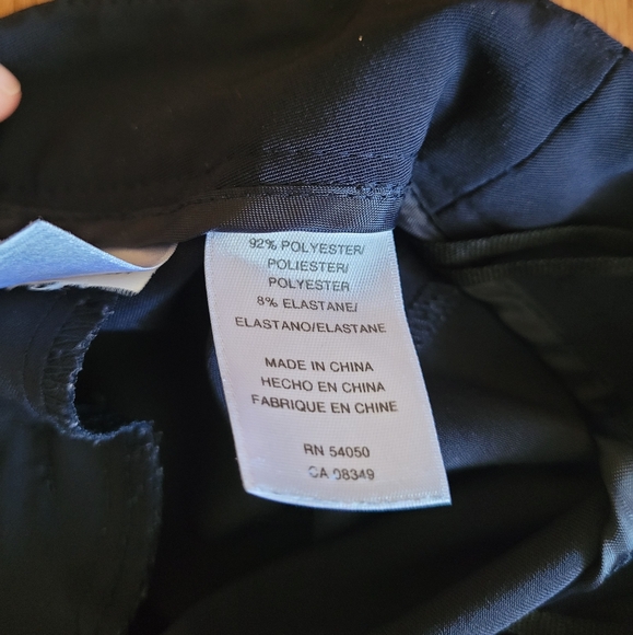 Beautiful Anne Klein Navy Blue Dress Work Formal Comfortable pants size 16 - Picture 6 of 7